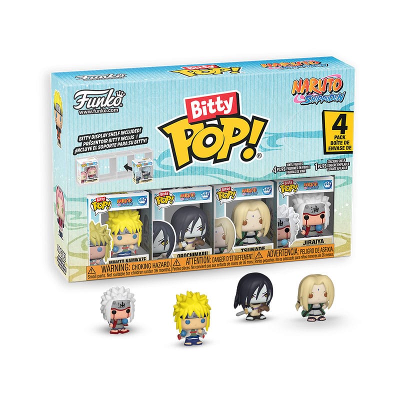 Naruto Shippuden Pack de 4 Figuras Bitty POP! Vinyl Team 2 2,5 cm Frikytopia