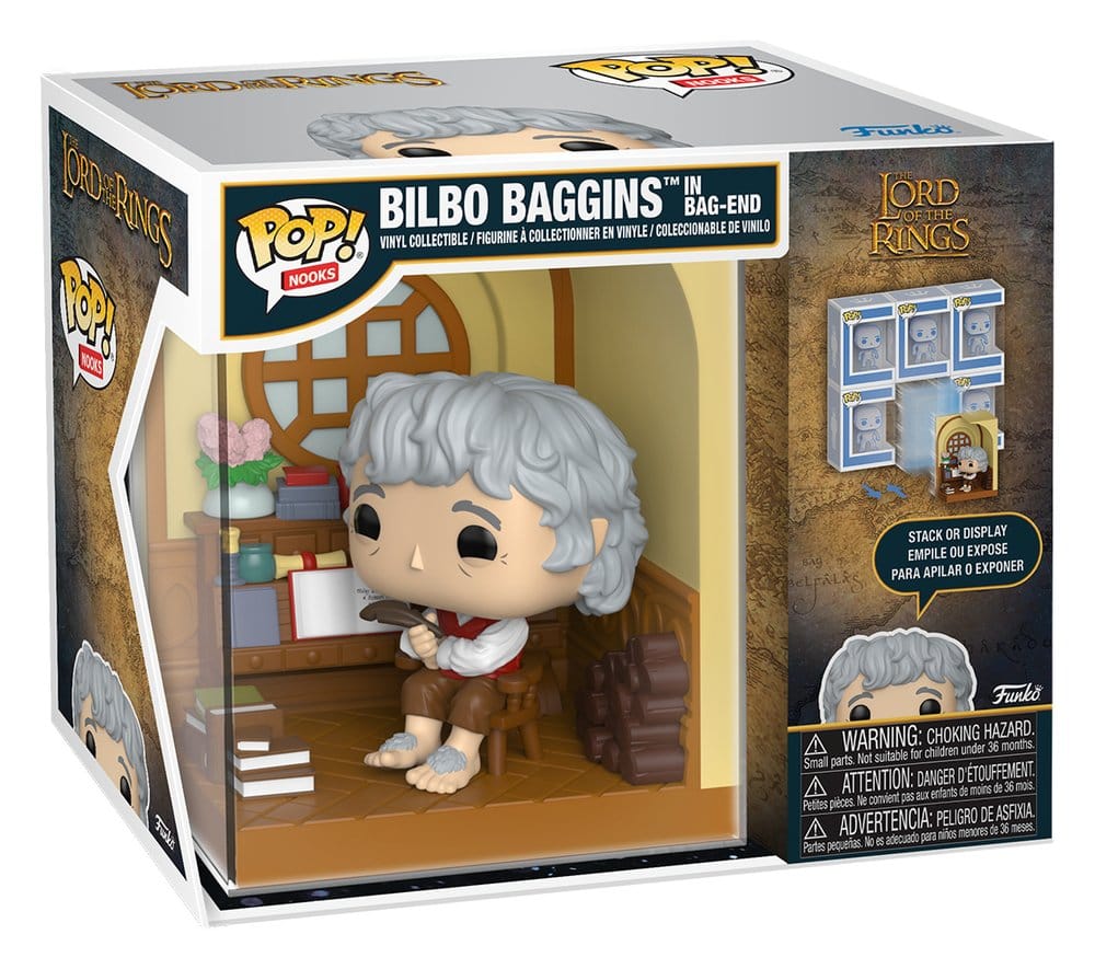 El Señor de los Anillos POP! Nooks Diorama de vinilo Bilbo Bolsón