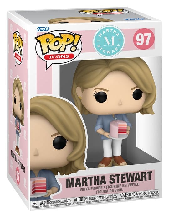 Martha Stewart Figura POP! Icons Vinyl Martha Stewart (with Cake) 9 cm