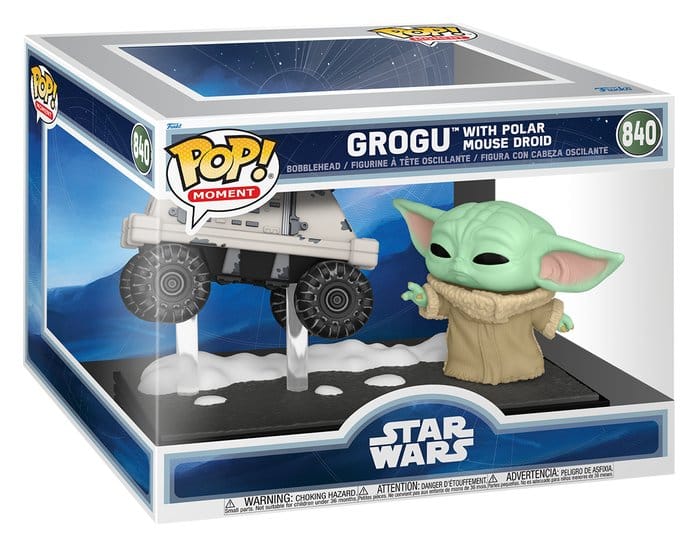 Figura POP Moments Star Wars: The Mandalorian & Grogu - Grogu with Polar Mouse Droid