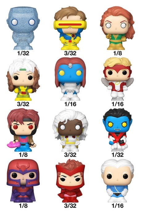 X-Men Display de 32 Figuras Bitty POP! Single Vinyl PDQ 2,5 cm