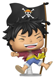One Piece Figura POP! Vinyl Animation Luffy w/Flag 9 cm