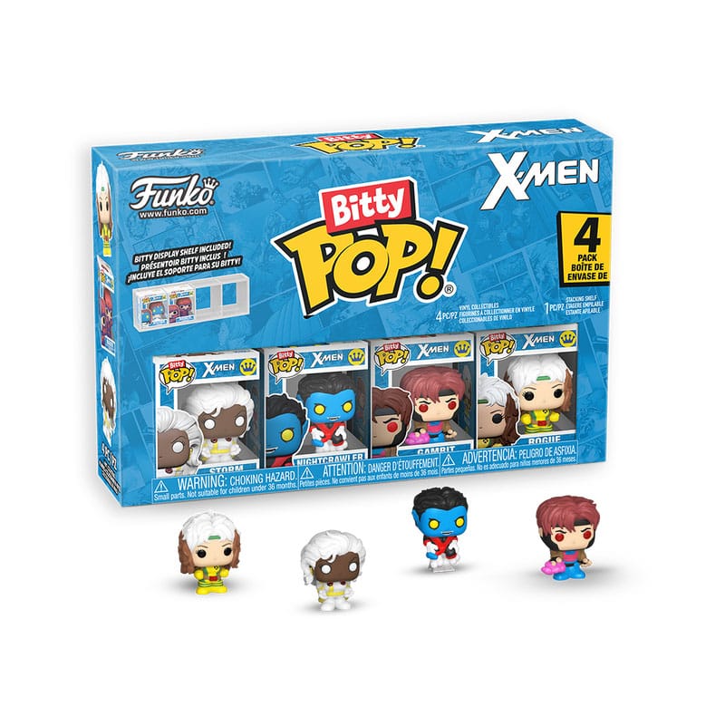 X-Men Pack de 4 Figuras Bitty POP! Vinyl Gambit 2,5 cm Frikytopia