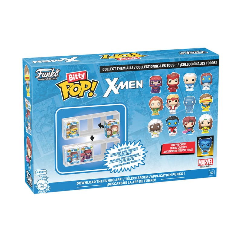 X-Men Pack de 4 Figuras Bitty POP! Vinyl Gambit 2,5 cm