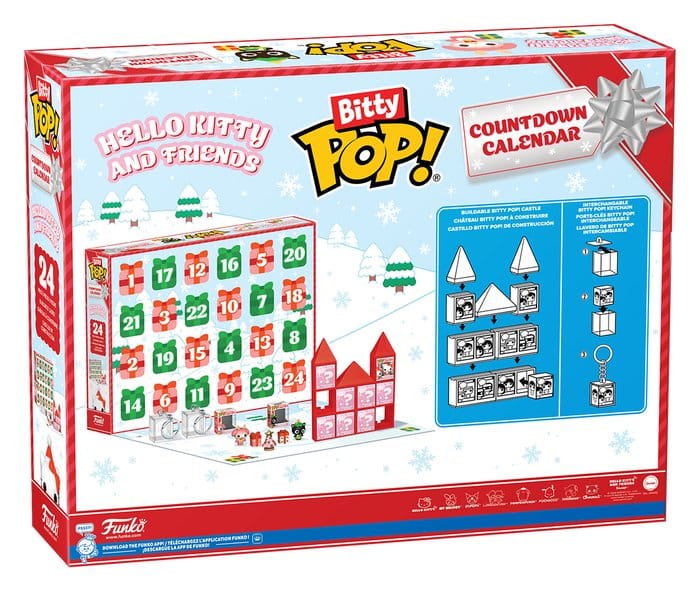 Hello Kitty Bitty POP! Calendario de adviento 24 Day Countdown Frikytopia