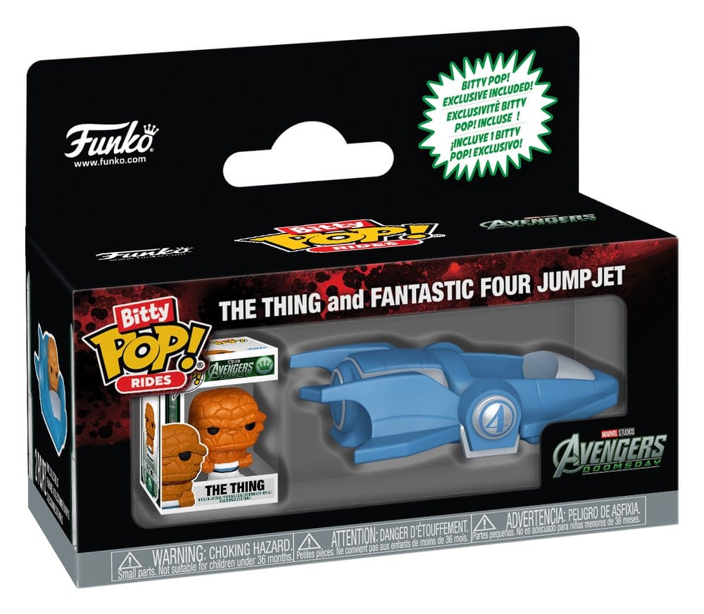 AVD Bitty POP! Rides Vinyl Figura The Thing and Fantastic Four Jumpjet 2 cm