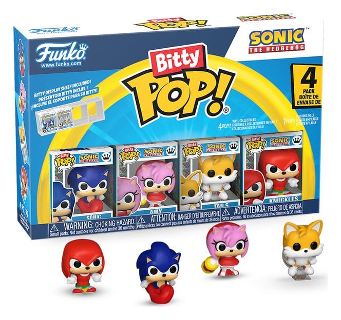 Sonic Pack de 4 Figuras Bitty POP! Vinyl Sonic 2,5 cm Frikytopia