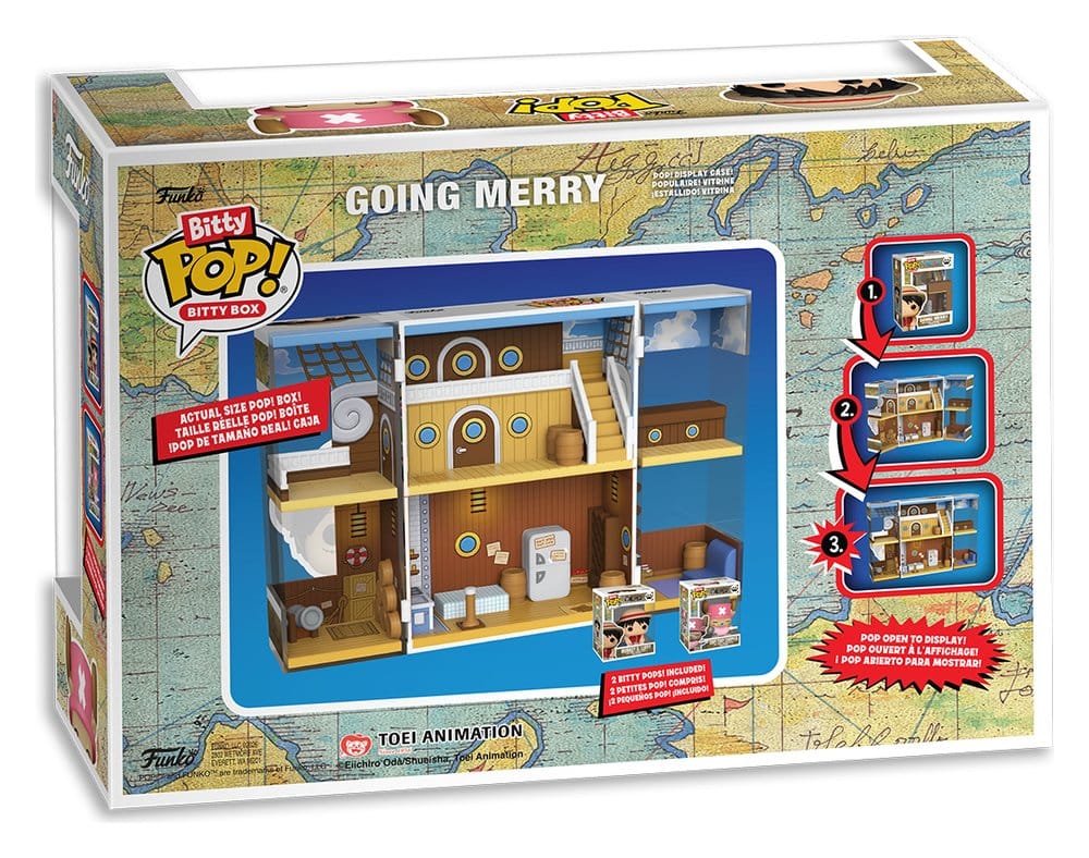 One Piece Bitty POP! Bitty Box Expositor con 2 Figuras de vinilo Going Merry