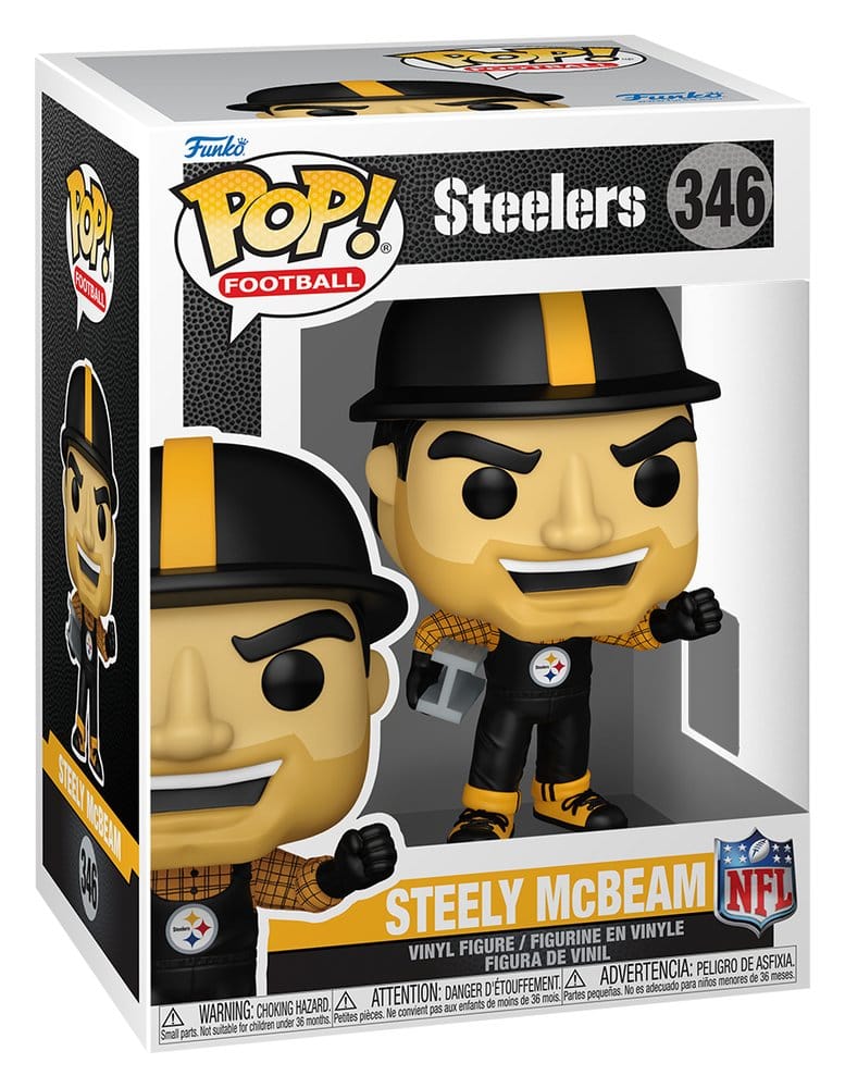 NFL Figura POP! Vinyl Mascots: Steelers- Steely McBeam 9 cm