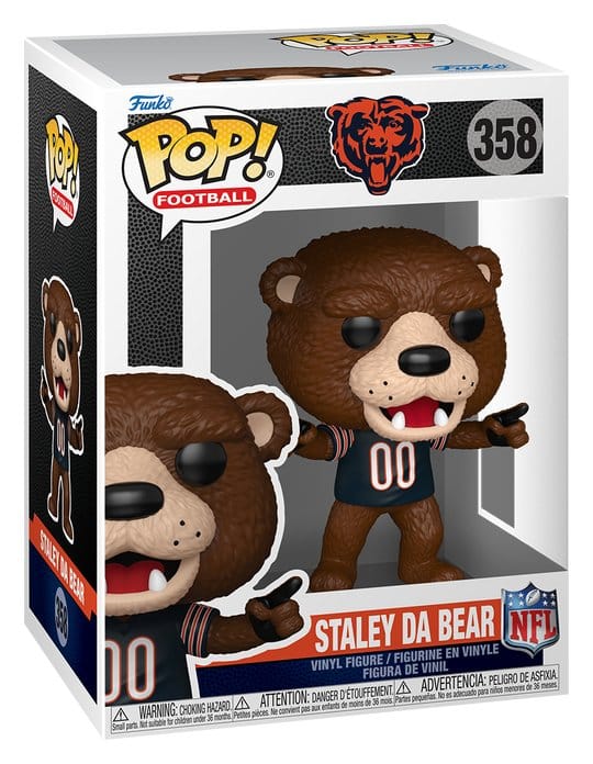 NFL Figura POP! Vinyl Mascots: Bears- Staley 9 cm