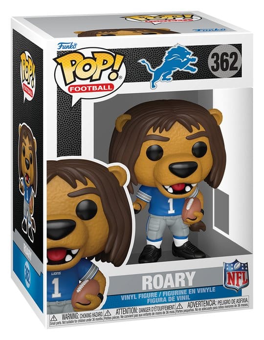 NFL Figura POP! Vinyl Mascots: Lions - Roary 9 cm