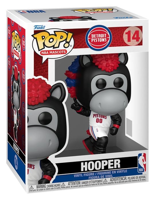 NBA Figura POP! Basketball Vinyl Mascots: Pistons- Hooper 9 cm