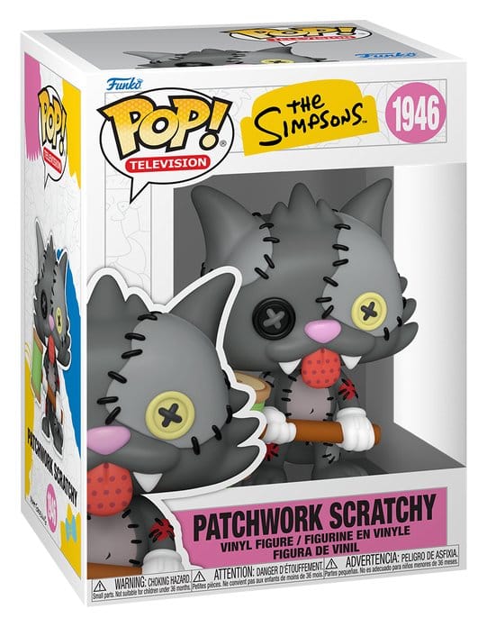 Los Simpson Figura POP! Animation Vinyl Scratchy Patchwork 9 cm