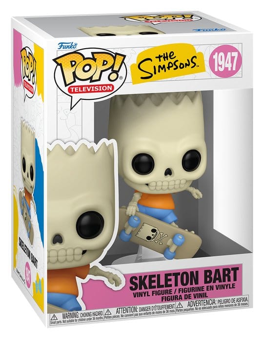 Los Simpson Figura POP! Animation Vinyl Skeleton Bart 9 cm