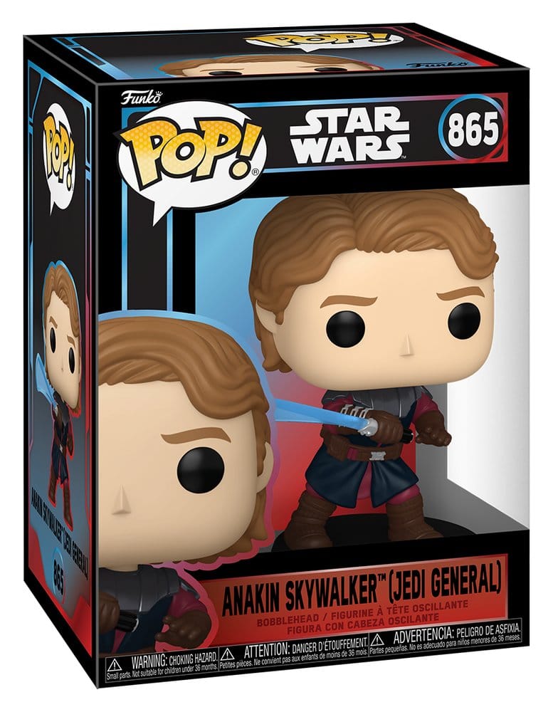 Star Wars Figura POP! Vinyl Cabezón Anakin Skywalker (Jedi General) 11 cm