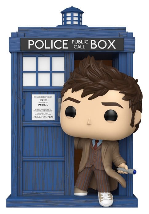 Doctor Who POP! Rides Deluxe Vinyl FiguraTenth Doctor with TARDIS 9 cm
