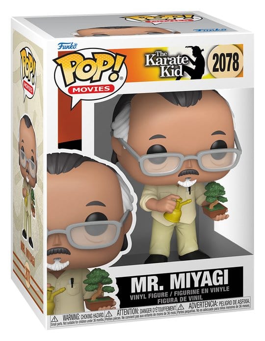 Karate Kid POP! Movies Vinyl Figura Mr. Miyagi w/BT 9 cm