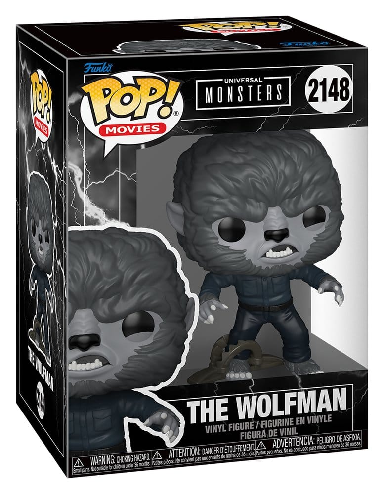El hombre lobo POP! Movies Vinyl Figura Wolfman w/Trap 9 cm