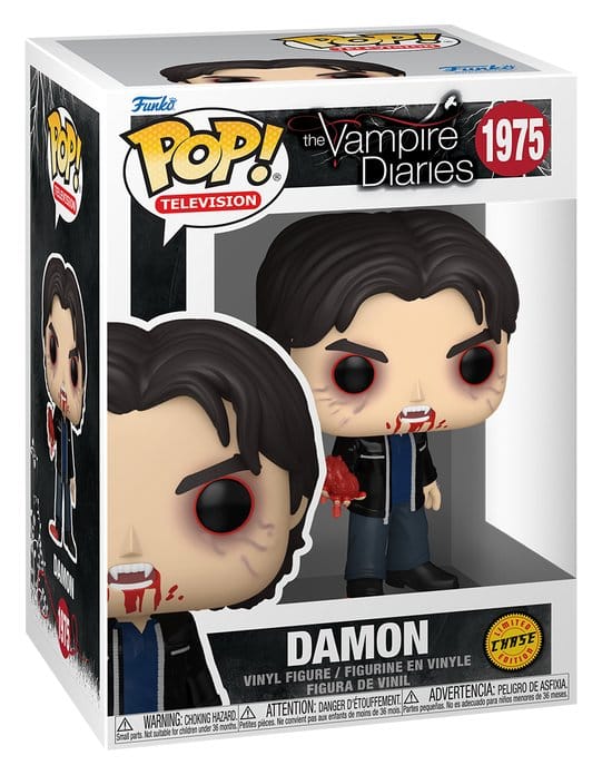 Vampire Diaries POP! Animation Vinyl Figuren Damon w/Chase 9 cm Surtido (6)
