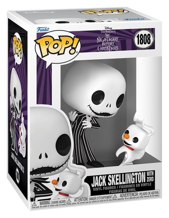 Pesadilla antes de Navidad Figura POP! & Buddy Vinyl Jack & Zero 9 cm