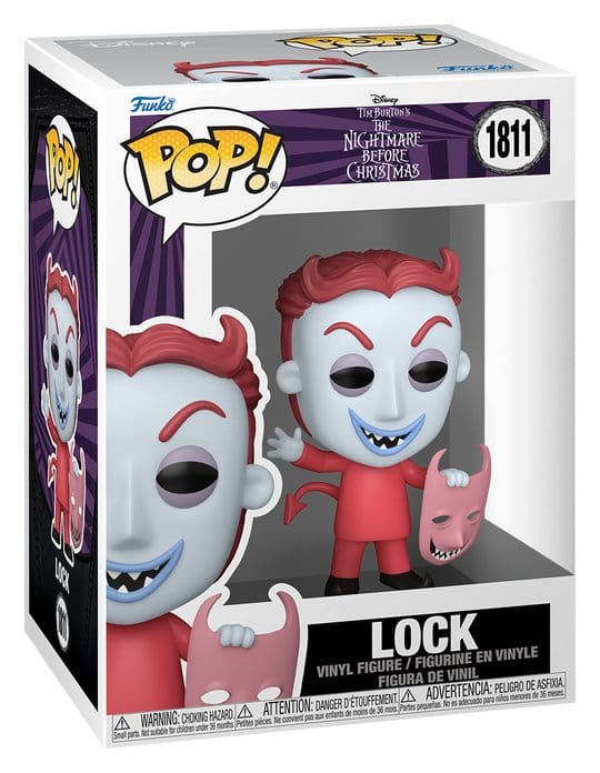 Pesadilla antes de Navidad Figura POP! Vinyl Lock 9 cm