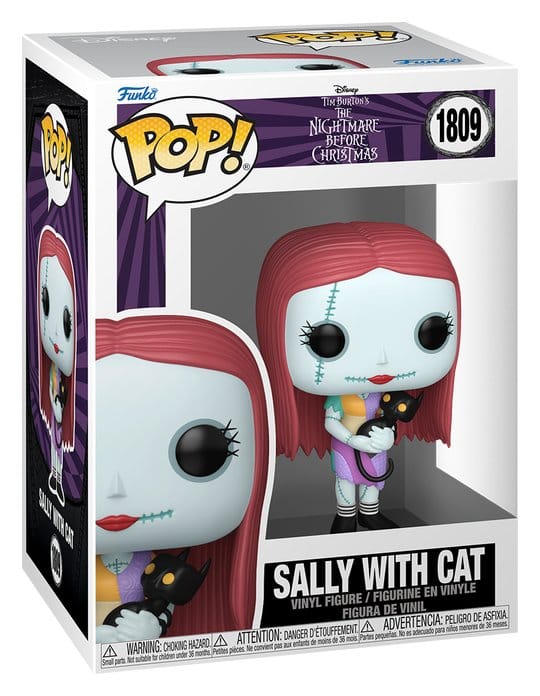 Pesadilla antes de Navidad Figura POP! Vinyl Sally with Cat 9 cm