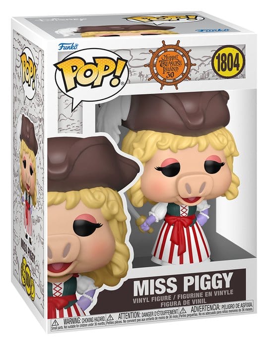 Los Teleñecos en la Isla del Tesoro Figura POP! Movies Vinyl Miss Piggy 9 cm