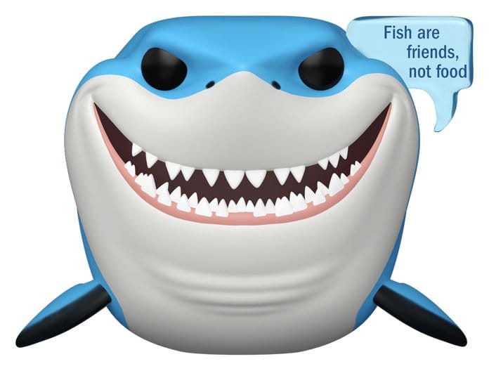 Buscando a Nemo POP! Sayings Vinyl Figura Bruce 9 cm Frikytopia