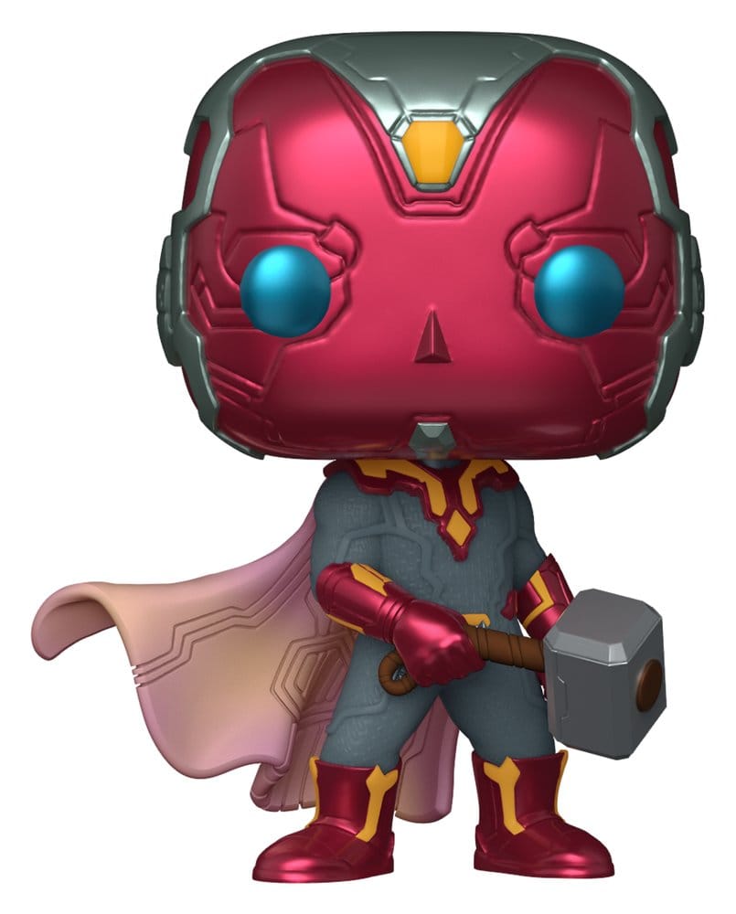 Marvel POP! Comics Vinyl Figura Vision with Mjolnir 9 cm