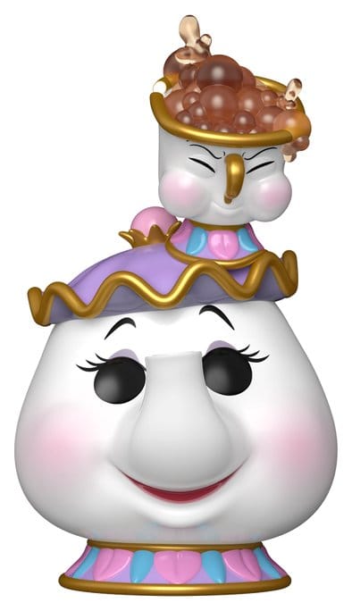 La bella y la bestia Figura POP! Disney Vinyl Mrs. Potts w/Chip 9 cm Frikytopia