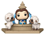 La bella y la bestia POP! Moment Vinyl Figuras Belle at Fountain 15 cm
