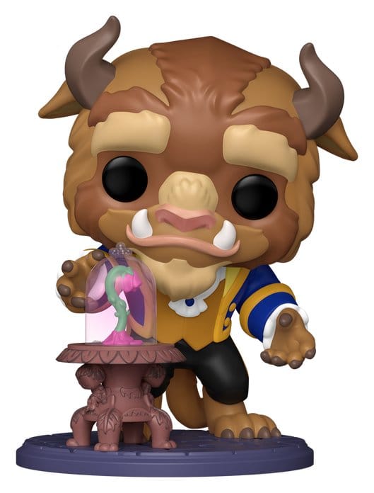 La bella y la bestia Figura POP! Premium Vinyl Beast with Enchanted Rose 15 cm
