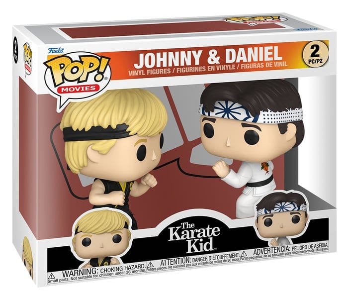 Karate Kid POP! Movies Vinyl Figuras Johnny & Daniel 9 cm