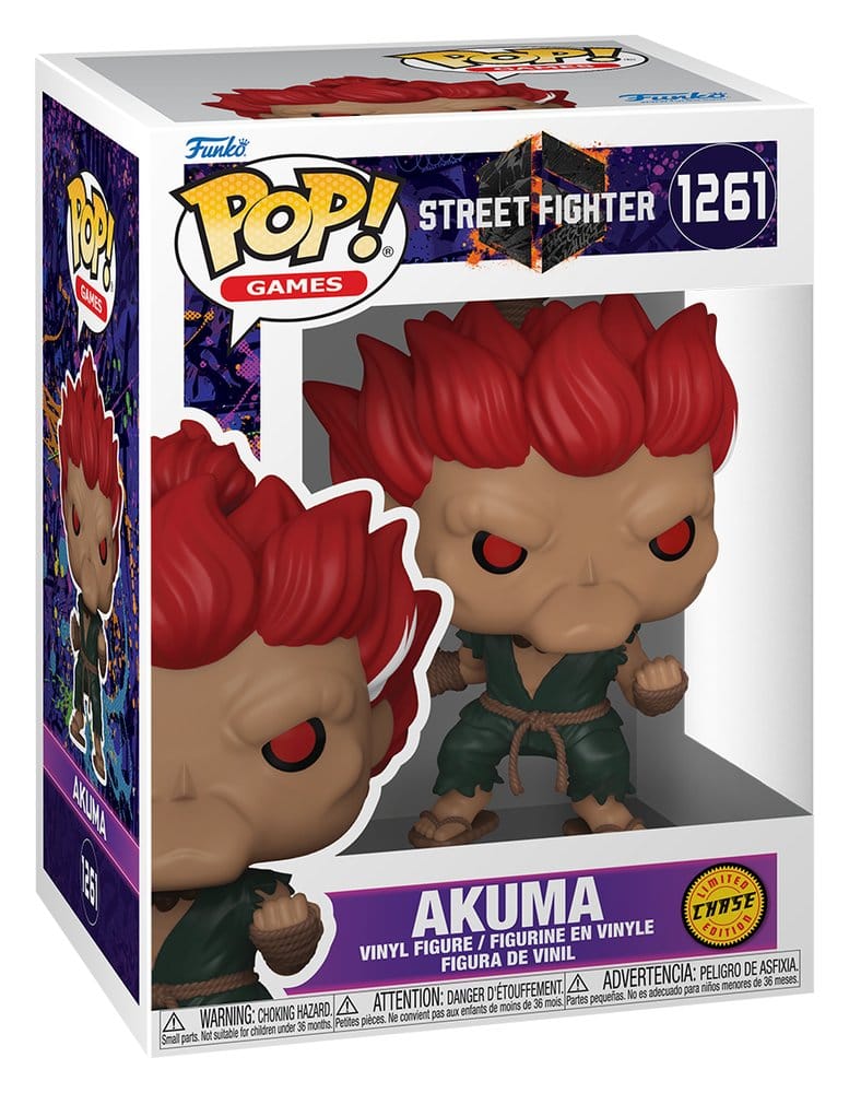 Street Fighter 6 Figuras POP! Animation Vinyl Akuma with Chase 9 cm Surtido (6)