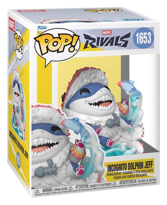 Marvel Rivals Figura POP! Games Vinyl Jeff (Incognito Dolphin) 9 cm