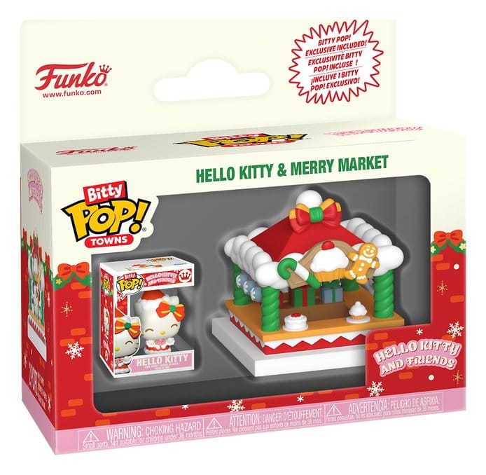 Hello Kitty Bitty POP! Towns Vinyl Figura Holiday- Merry Market
