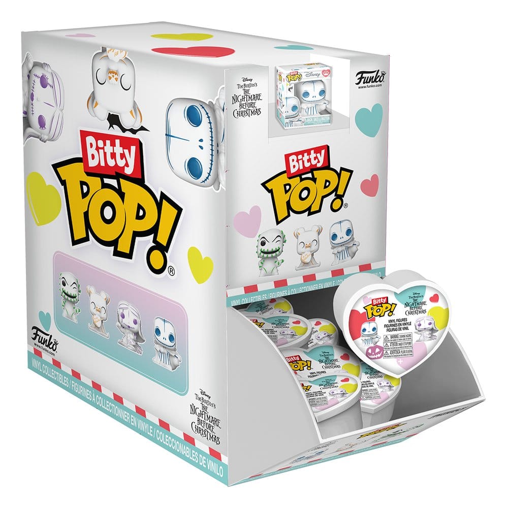 Pesadilla antes de Navidad Figura Pocket POP! Vinyl Hearts Valentines PDQ Display (24) 2,5 cm Frikytopia