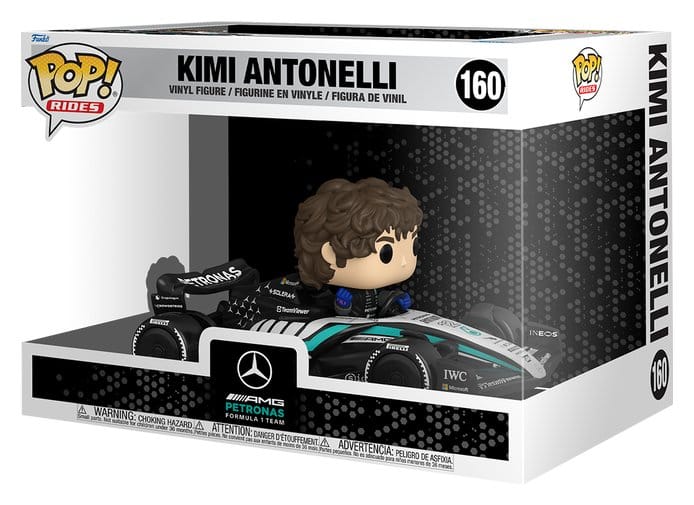Fórmula 1 POP! Rides Super Deluxe Vinyl Figura Mercedes Benz - KIMI 15 cm
