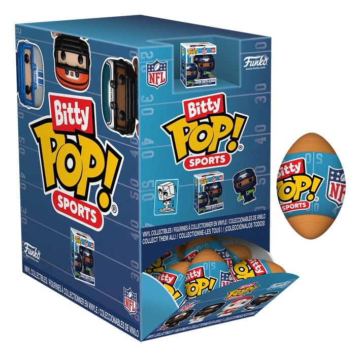 NFL Mystery Bitty POP! Vinyl Figuras 2 cm Series 2 Blind Box Expositor (24) Frikytopia