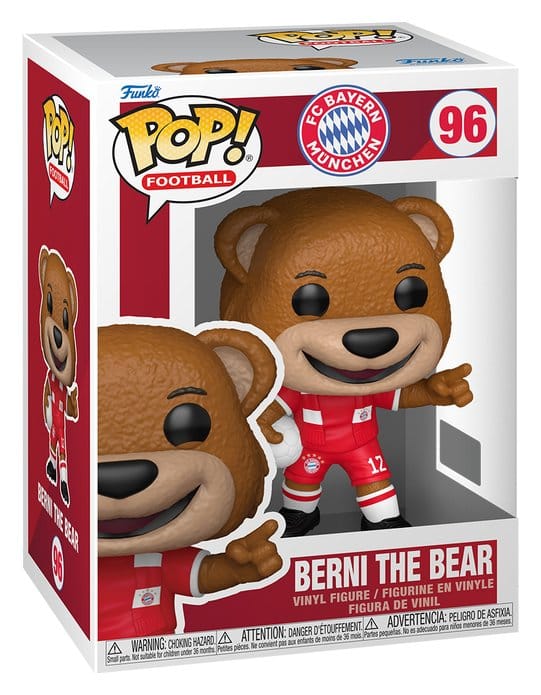 Bayern de Múnich Figura POP! Football Vinyl Berni der Bär 9 cm