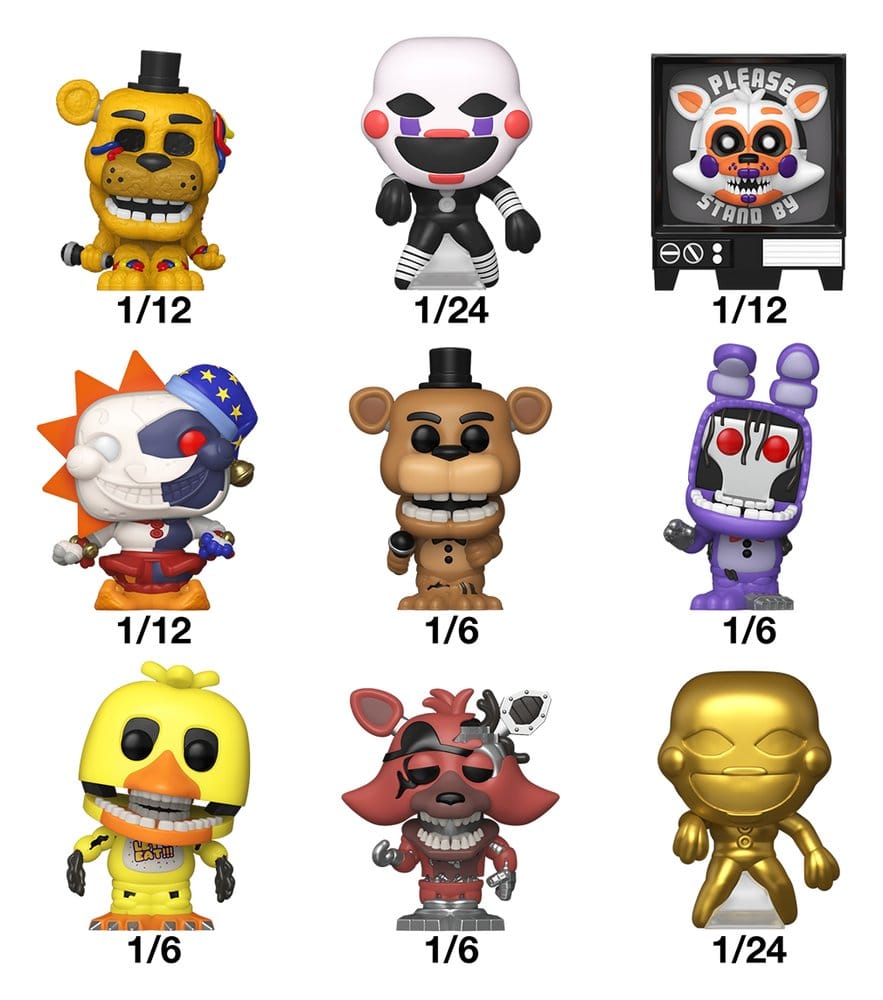 Five Nights at Freddy's Bitty POP! Singles Surtido (24) 2 cm