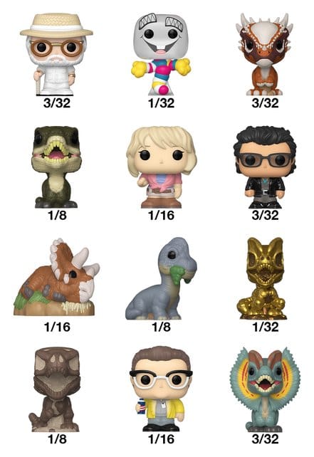 Jurassic Park Bitty POP! Vinyl Figuras 2 cm Expositor (32)