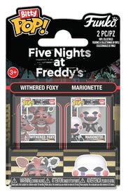 Five Nights at Freddy's Pack de 2 Figuras Bitty POP! Vinyl Withered Foxy & Marionette 2 cm
