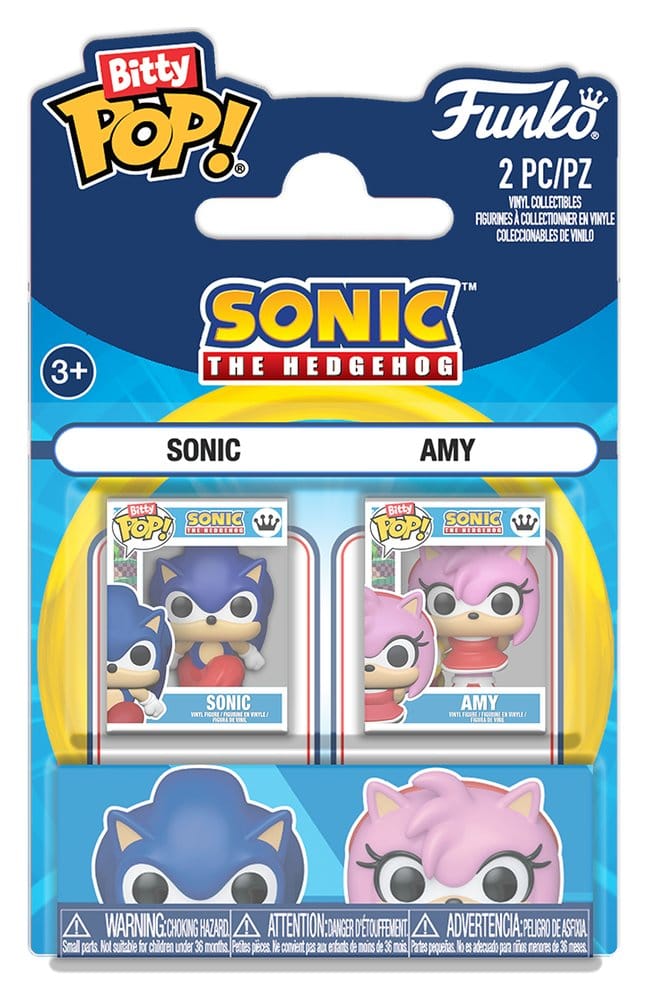 Sonic the Hedgehog Pack de 2 Figuras Bitty POP! Vinyl Sonic & Amy Rose 2 cm Frikytopia