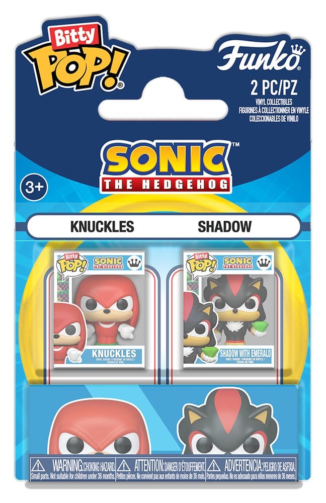 Sonic the Hedgehog Pack de 2 Figuras Bitty POP! Vinyl Knuckles & Shadow 2 cm Frikytopia