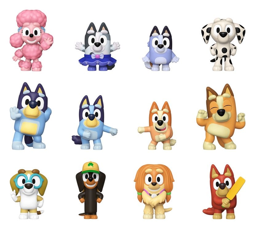 Bluey Mystery Minis Minifiguras 5 cm Bluey Expositor (12)