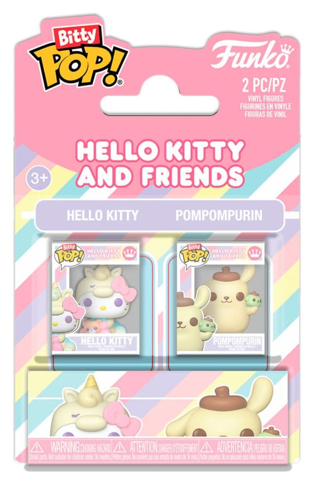 Sanrio Pack de 2 Bitty POP! Vinyl Figuras HK & PomPom 2 cm