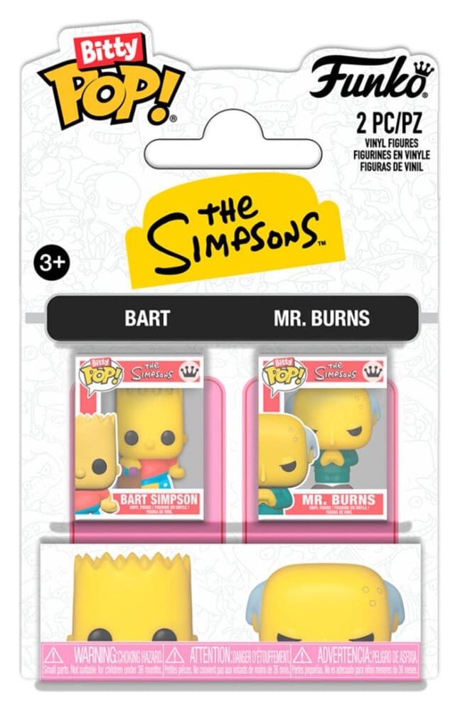 Simpsons Pack de 2 Bitty POP! Vinyl Figuras B & Mr. B 2 cm Frikytopia