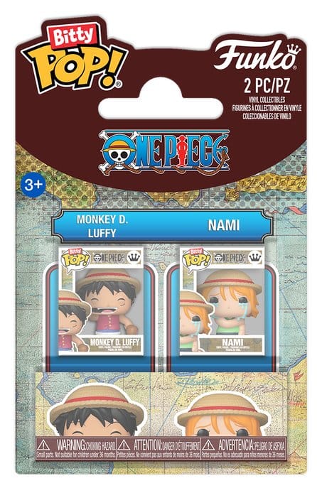 One Piece Bitty POP! Vinyl Figuras Monkey D. Luffy & Nami 2 cm Frikytopia