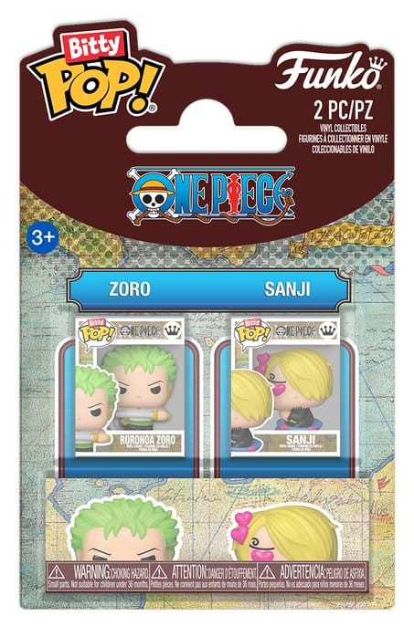 One Piece Bitty POP! Vinyl Figuras Zoro & Sanji 2 cm Frikytopia